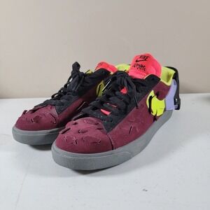 Nike BLAZER LOW ACRNM Mens Size 6 Sneaker Night Maroon/Lemon Bordeaux DN2067-600